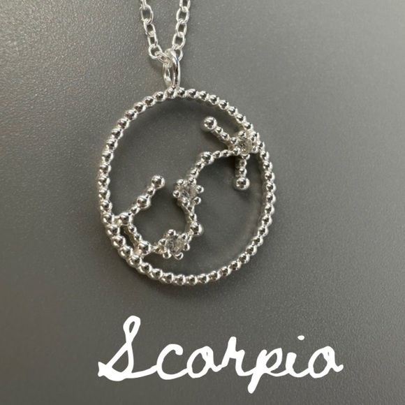 Sterling Silver Zodiac Constellation Necklaces - Picture 14 of 17